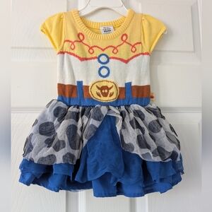 Toy Story Yellow and Blue Dress with Polka Dot Skirt girls Size 18 Months